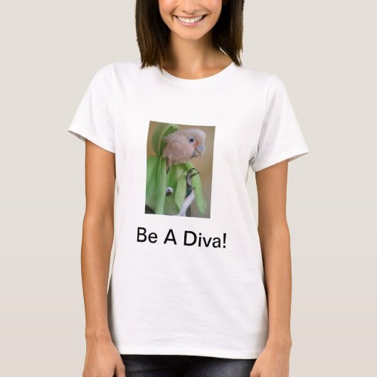 Wees een diva T-shirt (Voorkant)