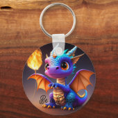 Wees een draak sleutelhanger (Achterkant)