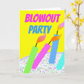 Wees een echte blabout op je feest kaart (Gele Bloem)