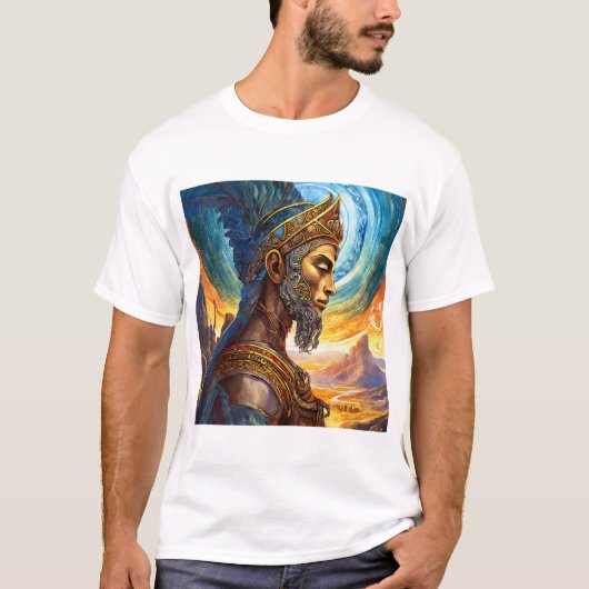 Wees een echte krijger, wees koning, wees majestue t-shirt (Voorkant)