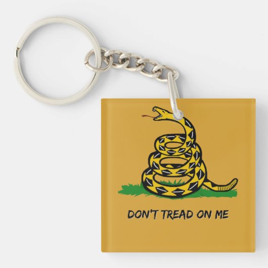 Wees een echte libertariër, treed niet op mij sleutelhanger (voorkant)