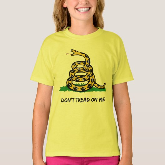 Wees een echte libertariër, treed niet op mij t-shirt (Voorkant)