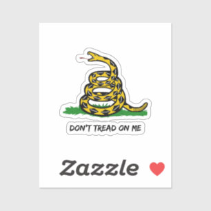 Wees een echte vrijheidsstrijder. Loop niet op mij Sticker