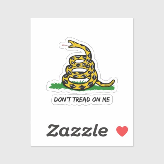 Wees een echte vrijheidsstrijder. Loop niet op mij Sticker (Vel)