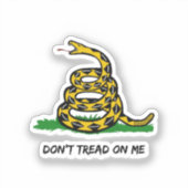 Wees een echte vrijheidsstrijder. Loop niet op mij Sticker (Voorkant)