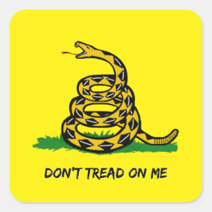 Wees een echte vrijheidsstrijder. Loop niet op mij Vierkante Sticker