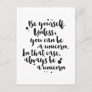 Wees een eenhoorn - Inspirerend Kaart