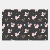 Wees een eenhoorn regenboog motivatie regenboog inpakpapier vel (Voorkant 2)