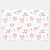 Wees een eenhoorn regenboog motivatie regenboog inpakpapier vel (Voorkant)