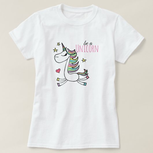Wees een eenhoorn T-shirt (Design voorkant)