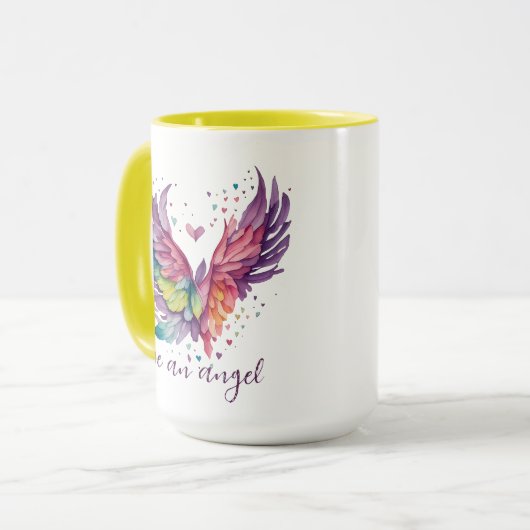 Wees een engel mok (Voorkant links)