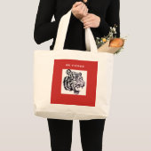 WEES EEN FELLE TIJGER CANVAS TAS (Voorkant (product))