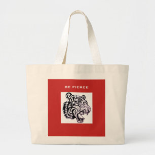 WEES EEN FELLE TIJGER CANVAS TAS