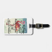 Wees een Flamingo Blijf evenwichtig Bagagelabel (Voorkant horizontaal)