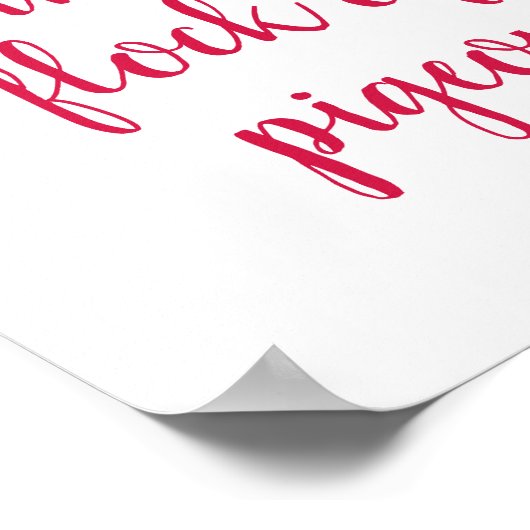 Wees een Flamingo - Fun, Inspirerend Citaat Poster (Hoek)