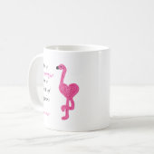 Wees een Flamingo gehaakte Mok (Voorkant links)