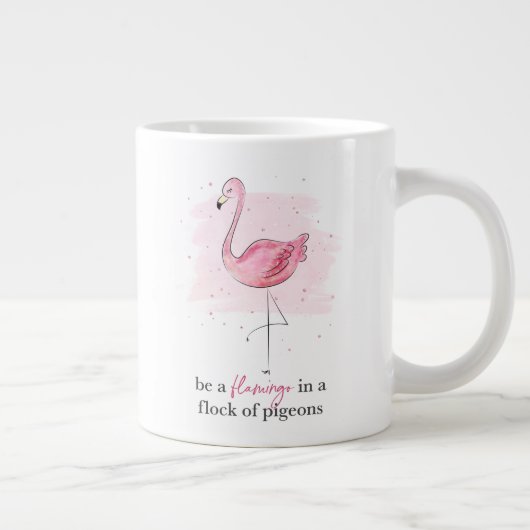 Wees een Flamingo Grote Koffiekop (Rechts)