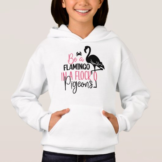 Wees een flamingo in een kudde duiven (Voorkant)