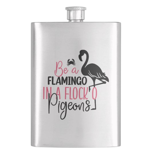 Wees een flamingo in een kudde duiven flacon (Voorkant)