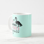 Wees een flamingo in een kudde duiven koffiemok (Voorkant links)
