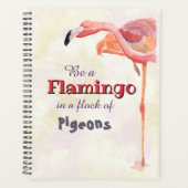 Wees een Flamingo in een kudde duiven Planner (Voorkant)