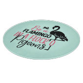Wees een flamingo in een kudde duiven snijplank (Hoek)