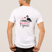 Wees een flamingo in een kudde duiven Tri-Blend shirt (Achterkant)