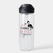 Wees een flamingo in een kudde duiven waterfles (Achterkant)