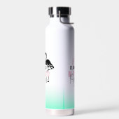 Wees een flamingo in een kudde duiven waterfles (Links)