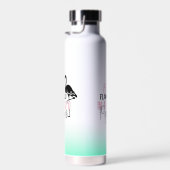 Wees een flamingo in een kudde duiven waterfles (Rechts)