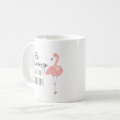 Wees een Flamingo in een kudde van duiven Mok (Voorkant links)