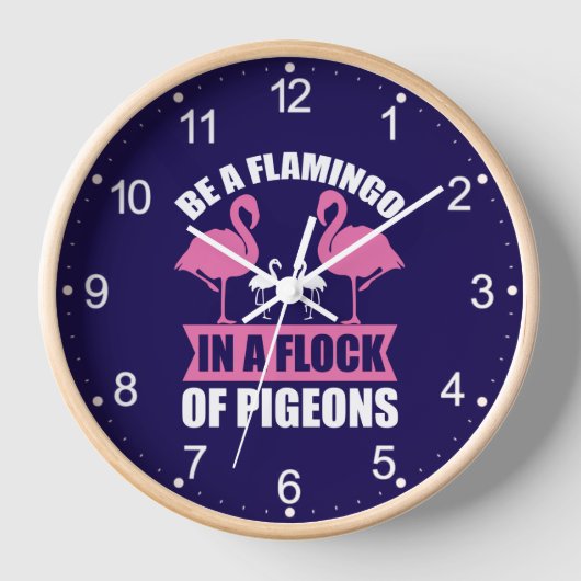 Wees een flamingo in een zwerm duiven (Voorkant)