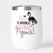 Wees een flamingo in een zwerm duiven-27308 (Achterkant)