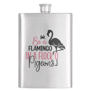 Wees een flamingo in een zwerm duiven-27308 flacon