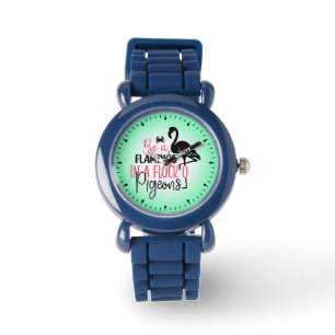 Wees een flamingo in een zwerm duiven-27308 horloge
