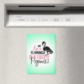 Wees een flamingo in een zwerm duiven-27308 magneet (Insitu (Vaatwasser))