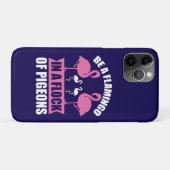 Wees een flamingo in een zwerm duiven Case-Mate iPhone case (Achterkant (horizontaal))