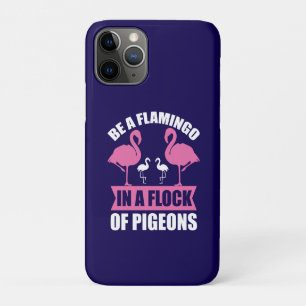 Wees een flamingo in een zwerm duiven Case-Mate iPhone case