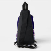 Wees een flamingo in een zwerm duiven sling bag (Achterkant)