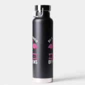 Wees een flamingo in een zwerm duiven waterfles (Rechts)