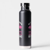 Wees een flamingo in een zwerm duiven waterfles (Links)