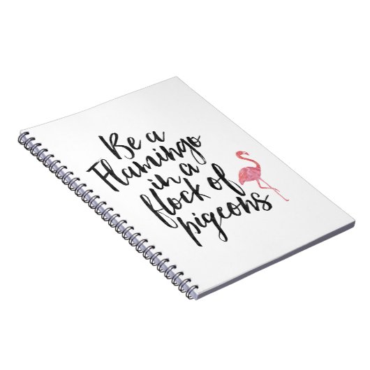 Wees een Flamingo - Inspirerend Journal Notitieboek (Rechterzijde)