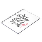 Wees een Flamingo - Inspirerend Journal Notitieboek (Linkerzijde)