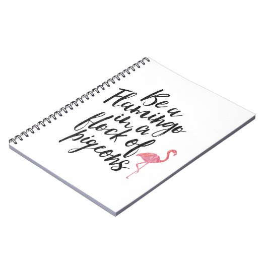 Wees een Flamingo - Inspirerend Journal Notitieboek (Linkerzijde)