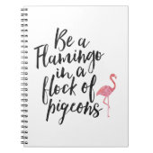 Wees een Flamingo - Inspirerend Journal Notitieboek (Voorkant)