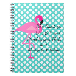 Wees een Flamingo Stippen Notitieboek