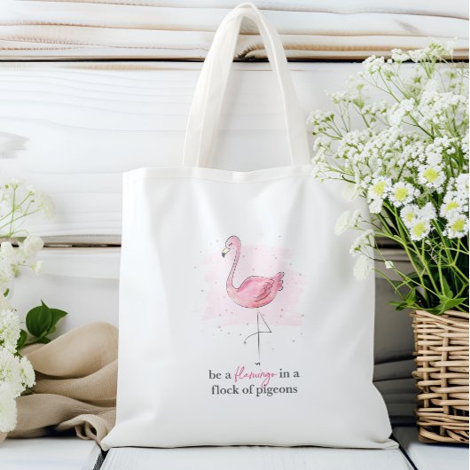 Wees een Flamingo Tote Bag