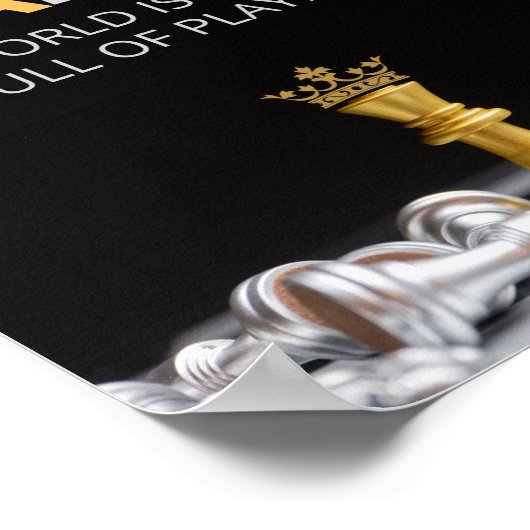 Wees een game changer. De wereld is al vol Poster (Hoek)