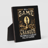 Wees een Game Changer - Motivatie voor schaaksucce Fotoplaat (Voorkant)