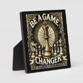 Wees een Game Changer - Motivatie voor schaaksucce Fotoplaat (Voorkant)